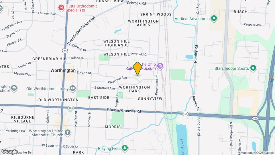 414 E Clearview Ave Map and Location Details