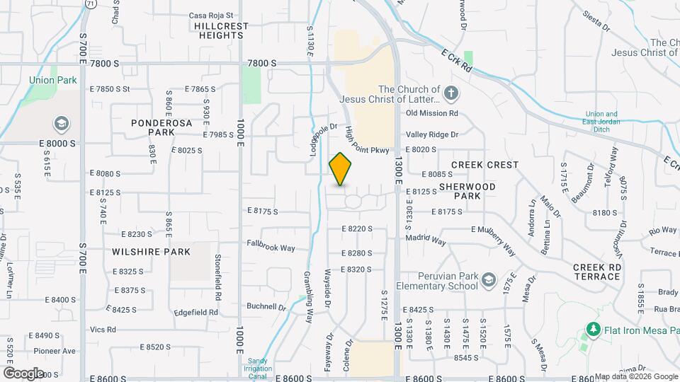 8108 S Cottonwood Hills Cir, Unit #7 Mapa y Detalles de la Ubicación