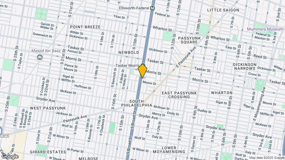 1727 S Broad St, Unit A Map and Location Details