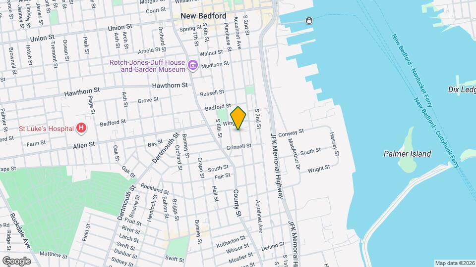 329 Purchase St, Unit 1 Map and Location Details