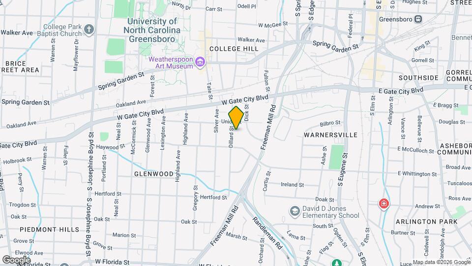 809 Dillard St Map and Location Details