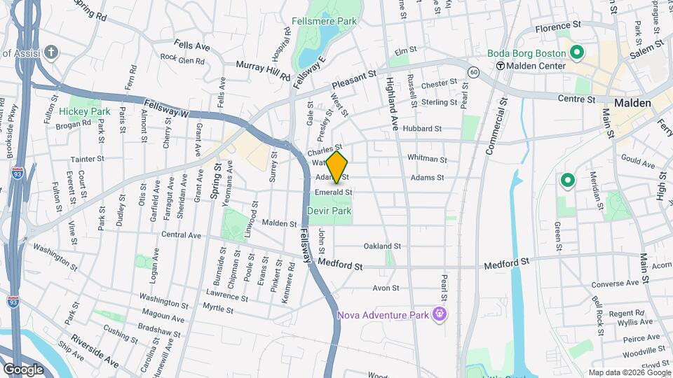 205 Emerald St Map and Location Details