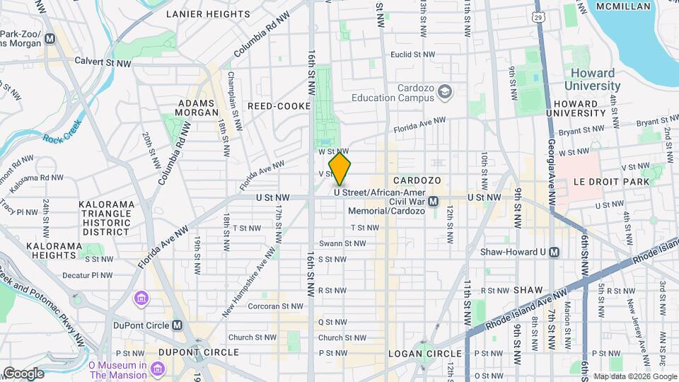 2006 15th St NW, Unit BSMT Map and Location Details