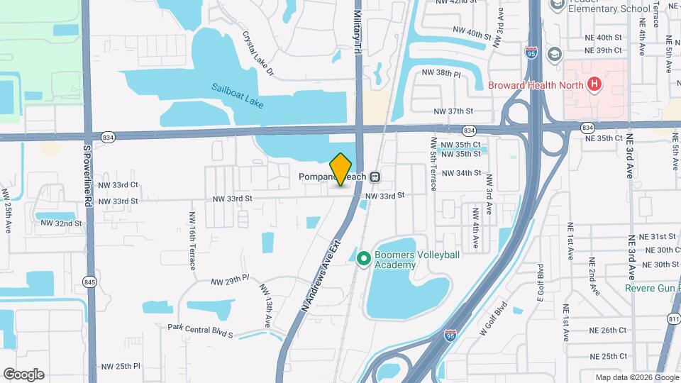 1040 NW 33rd Ct Map and Location Details