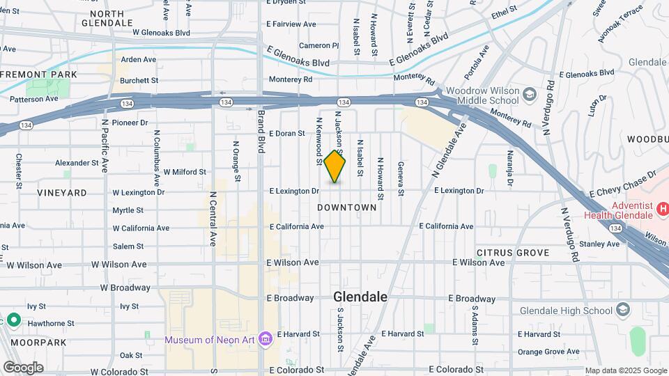 415 E Lexington Dr Mapa y Detalles de la Ubicación