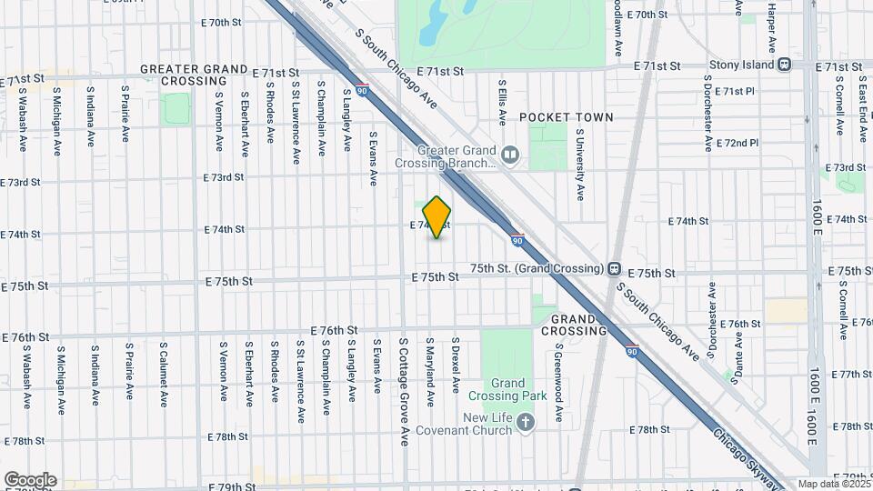 7421 S Maryland Ave Map and Location Details