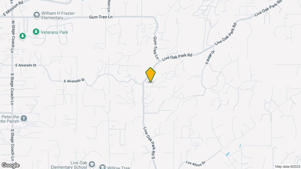 2510 Live Oak Park Rd Map and Location Details