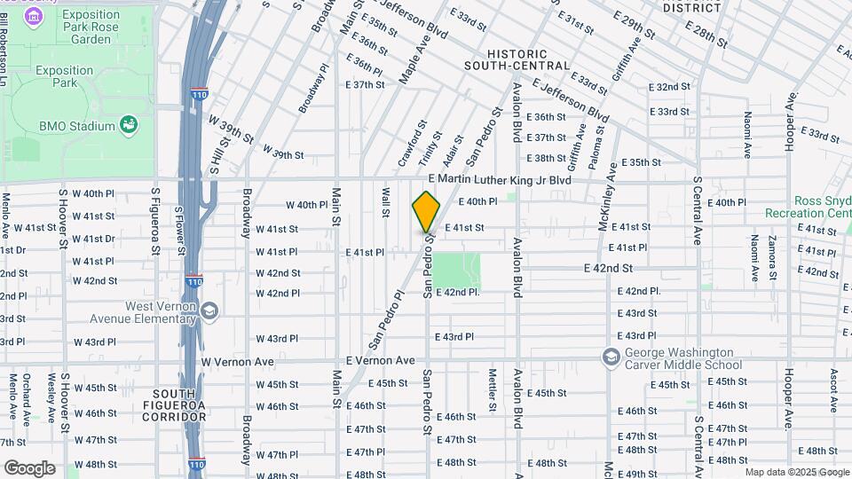 4119 S San Pedro St Mapa y Detalles de la Ubicación