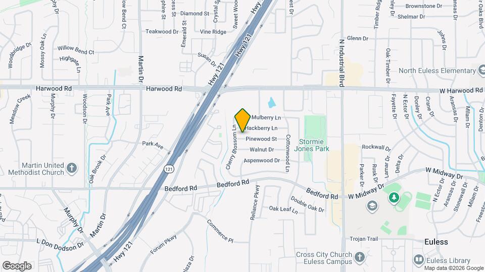 3709 Pinewood St Map and Location Details