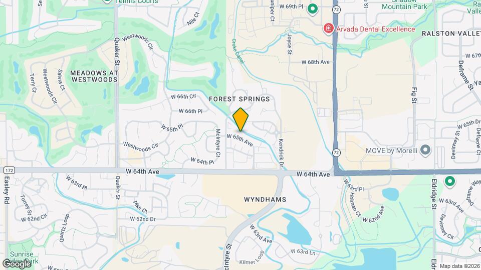 15533 W 65th Ave Map and Location Details