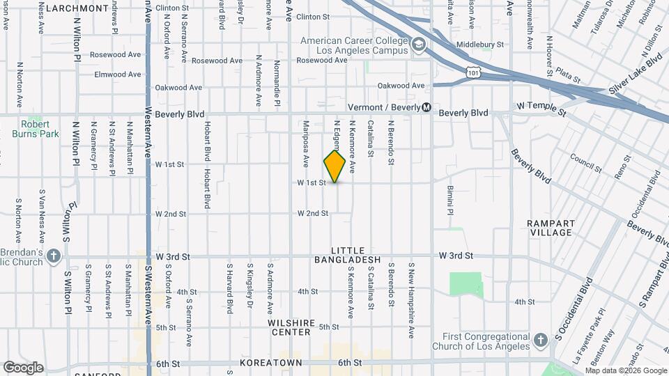 103 S Edgemont St, Unit 301 Map and Location Details