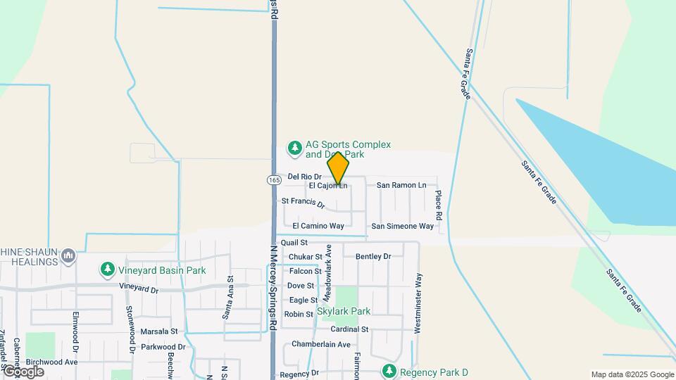 1349 El Cajon Ln Map and Location Details