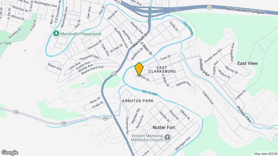 1129 Penn St Mapa y Detalles de la Ubicación