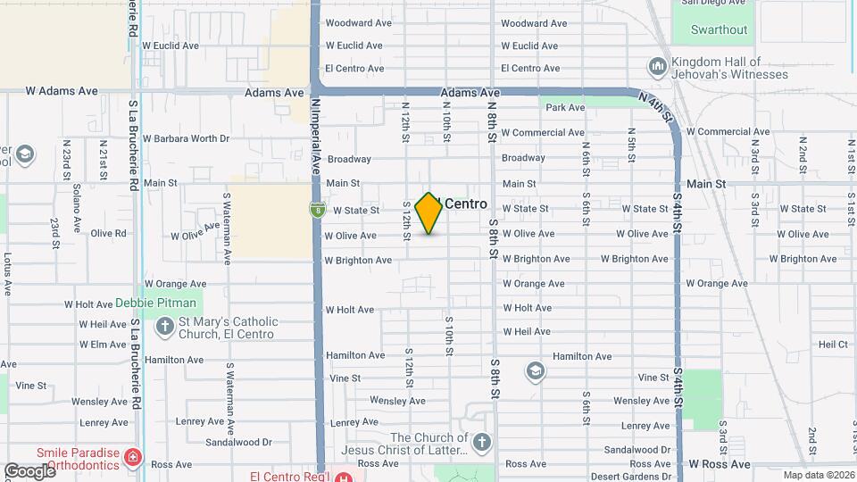 1035 W Olive Ave Map and Location Details