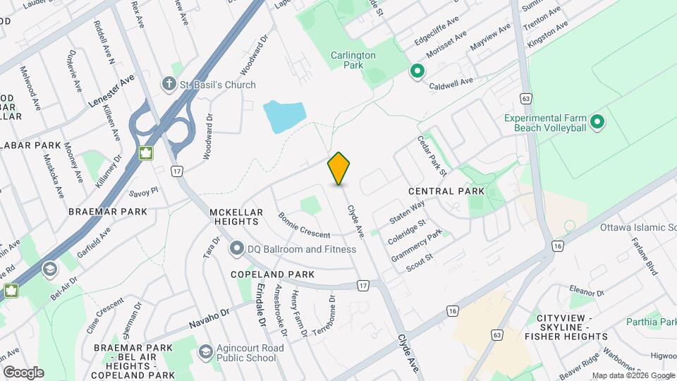 1132 Clyde Av Map and Location Details