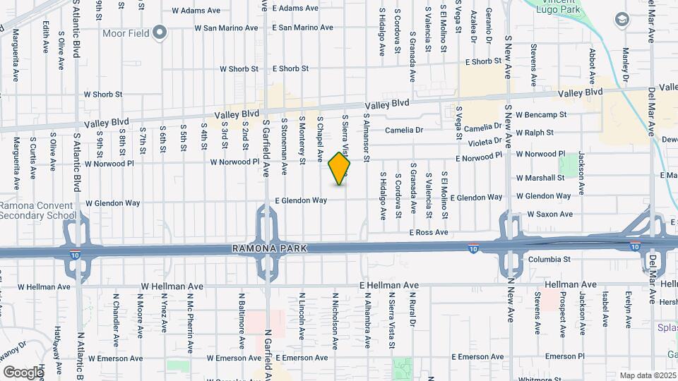1709 S Sierra Vista Ave Mapa y Detalles de la Ubicación