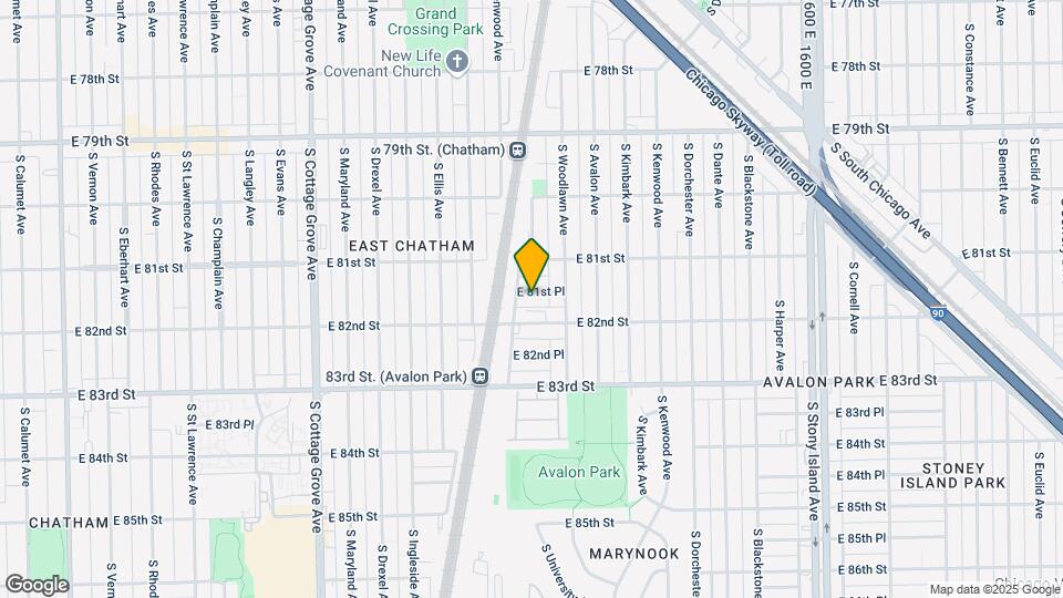 1135-1137 E 82nd St Map and Location Details