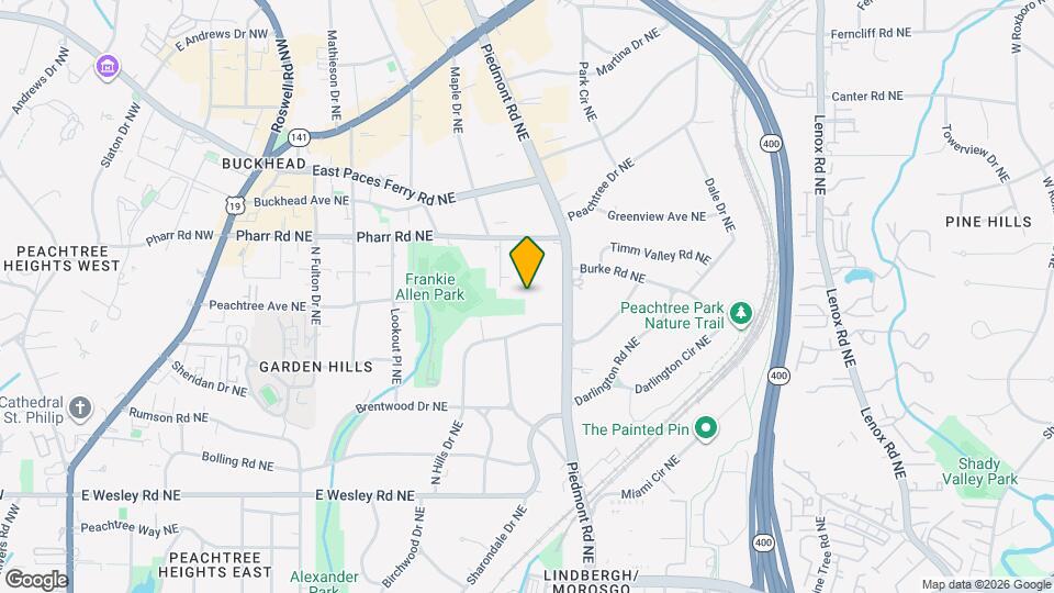Fusion Buckhead Map and Location Details