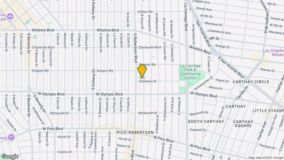 869 S Wooster St, Unit 309 Map and Location Details