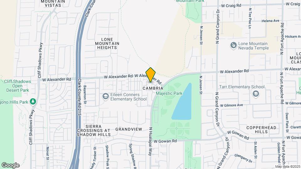 3975 N Hualapai Way Map and Location Details