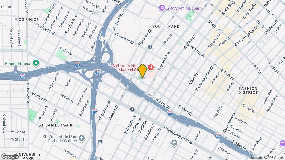 1518 S Hope St, Unit 3 Map and Location Details