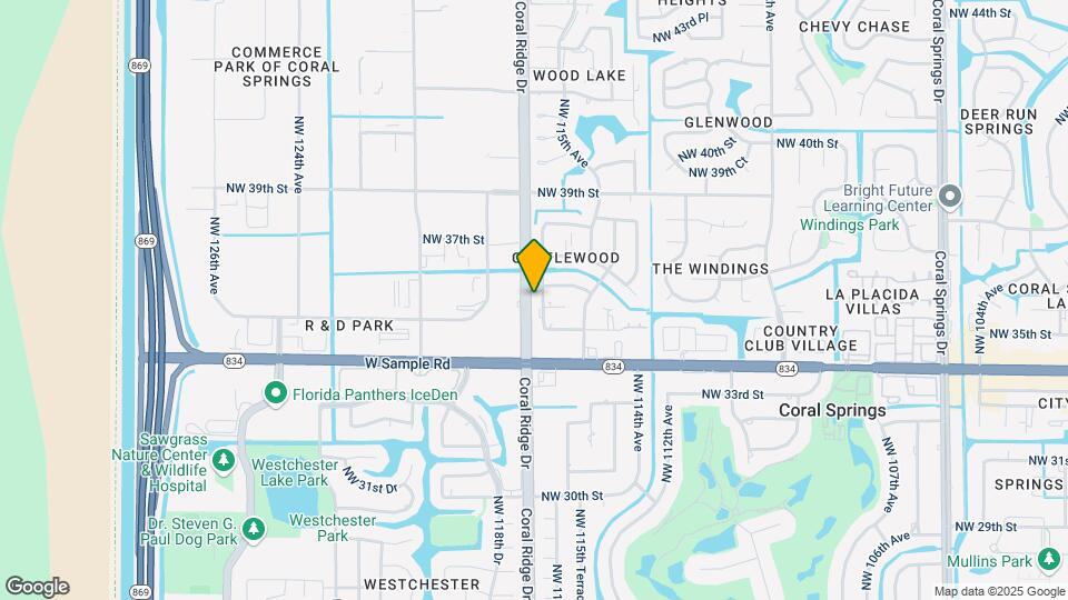 3580 NW 116th Ter Map and Location Details