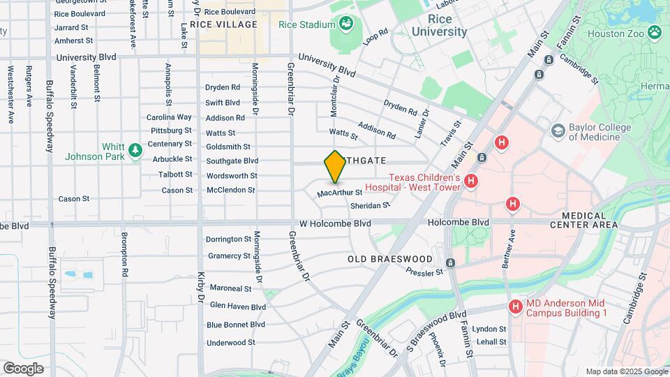 2202 MacArthur St Mapa y Detalles de la Ubicación