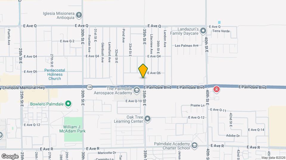 3305 E Palmdale Blvd, Unit 1 Map and Location Details
