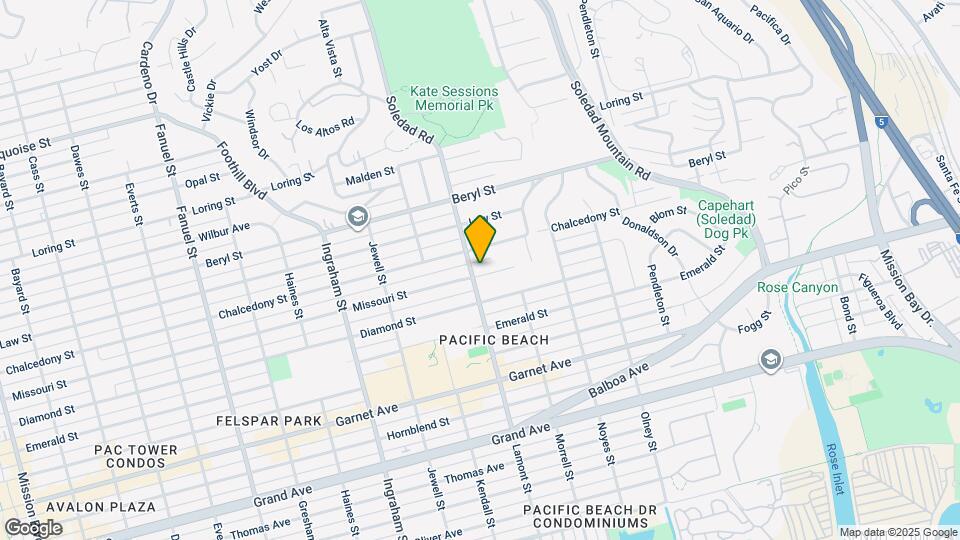 4763 Lamont St Map and Location Details