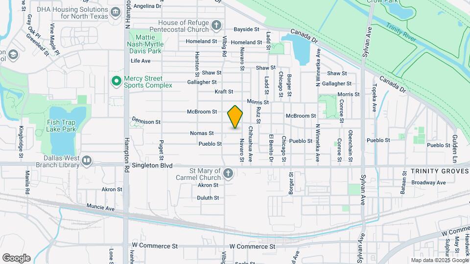 1711 Nomas St Map and Location Details