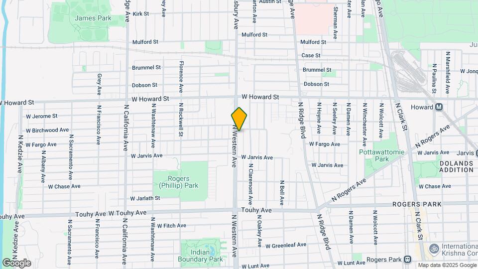 7453 N Western Ave Mapa y Detalles de la Ubicación