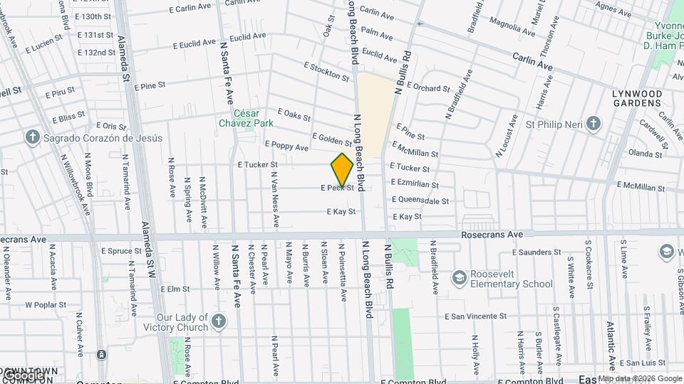 1302 E Peck St Mapa y Detalles de la Ubicación