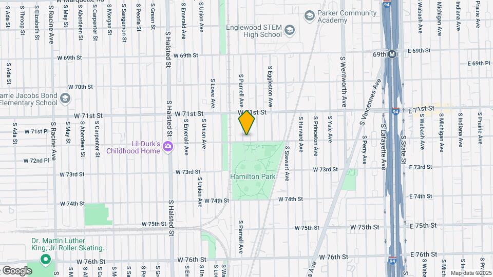 7153 S Parnell Ave Map and Location Details