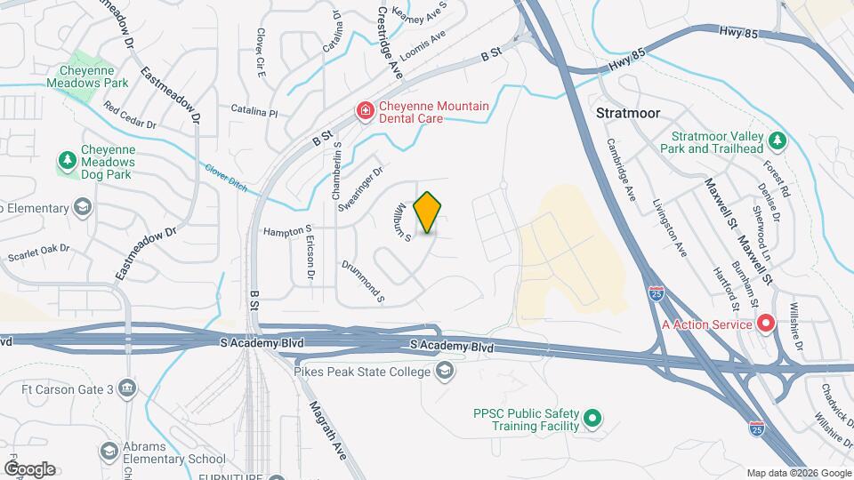 4316 College View Dr Map and Location Details