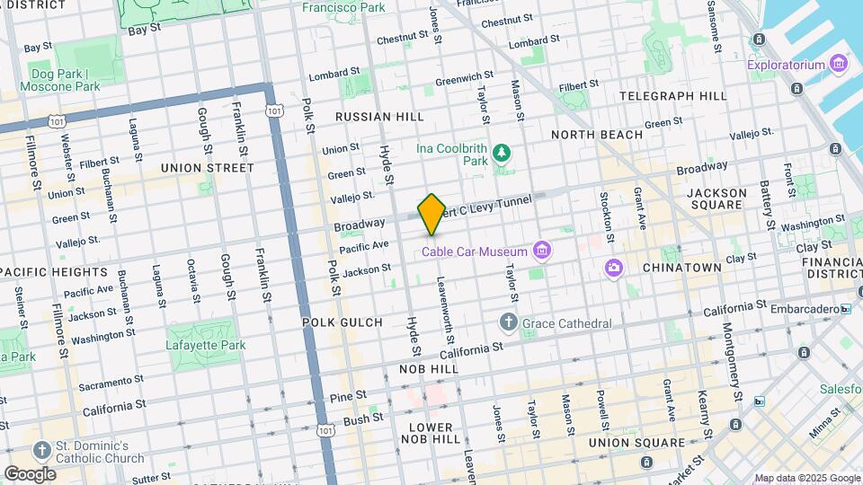 1553 Leavenworth St Map and Location Details