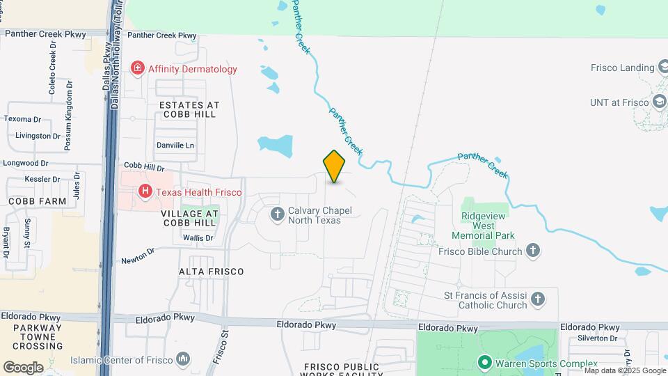 Brea Frisco Mapa y Detalles de la Ubicación