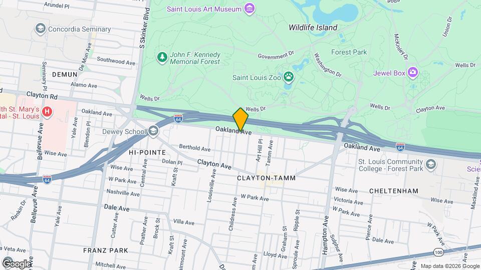 6464 Oakland Ave Map and Location Details