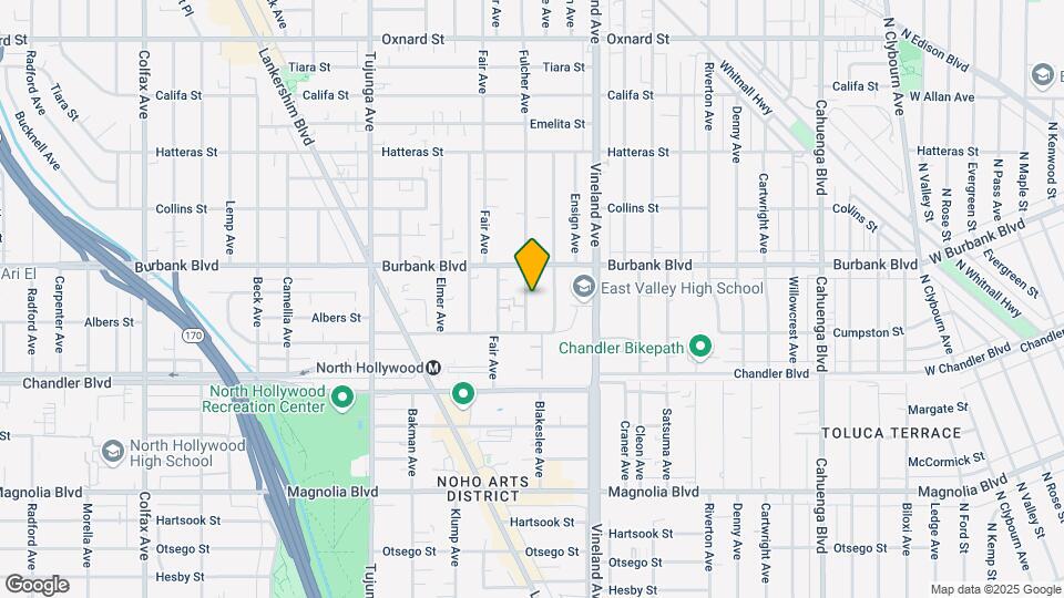 5536 Fulcher Ave Mapa y Detalles de la Ubicación