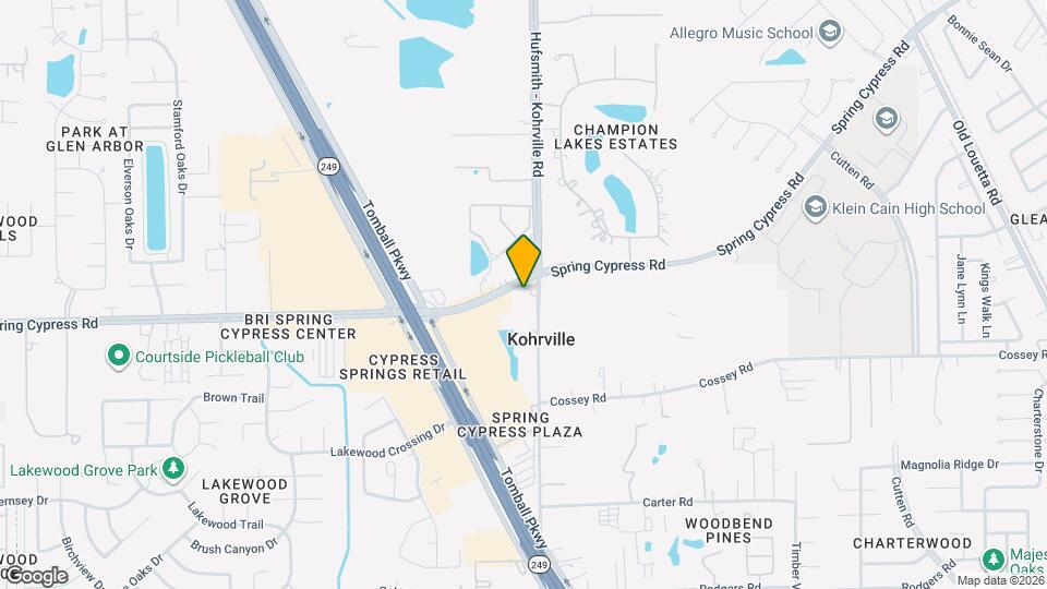 10777 Spring Cypress Rd, Unit SI ID1620957P Map and Location Details