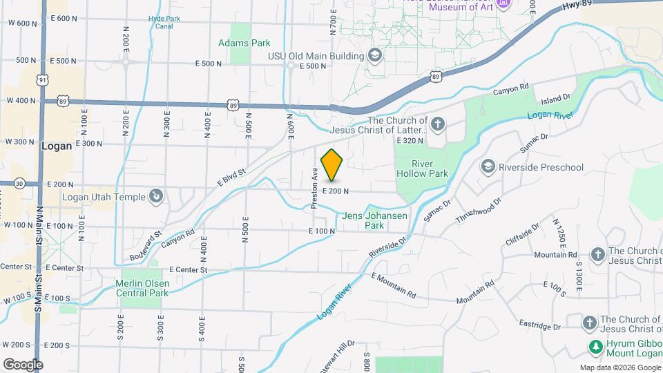 711 E 200 N, Unit Apt A Map and Location Details