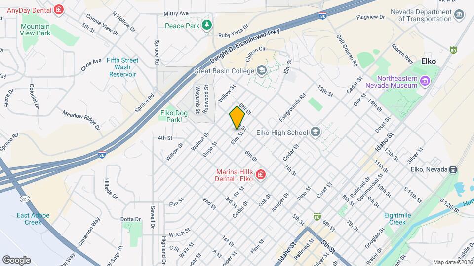 659 Elm St Map and Location Details