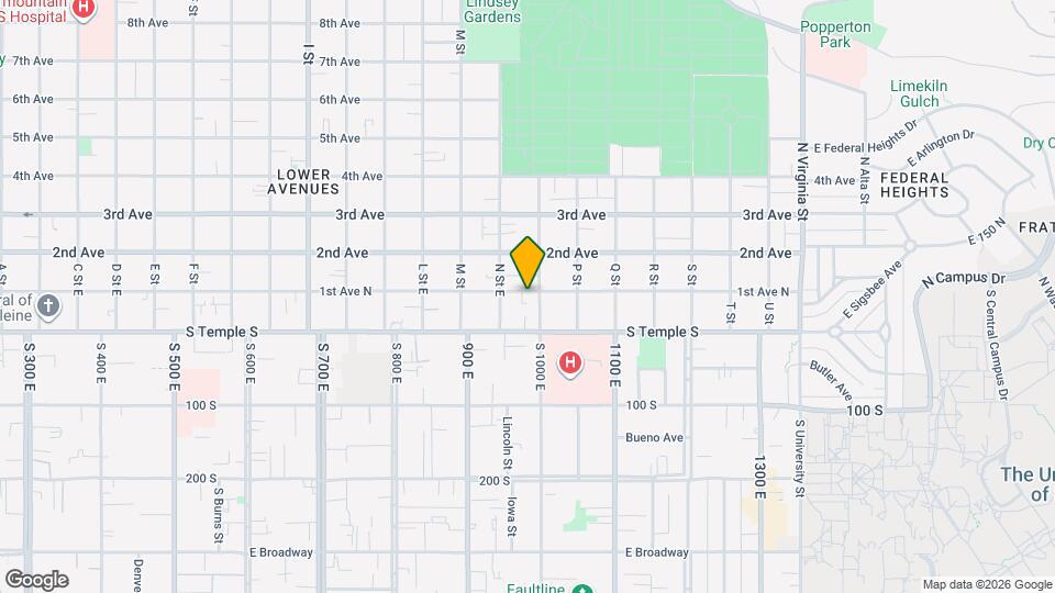 876 E 1st Ave, Unit Unit 1 Map and Location Details