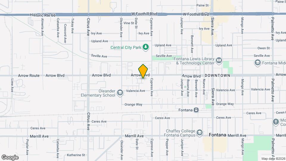 16425 Arrow Blvd Map and Location Details