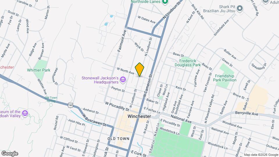 448 N Loudoun St Map and Location Details