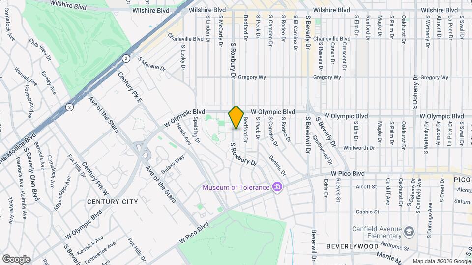 444 S Roxbury Dr Map and Location Details