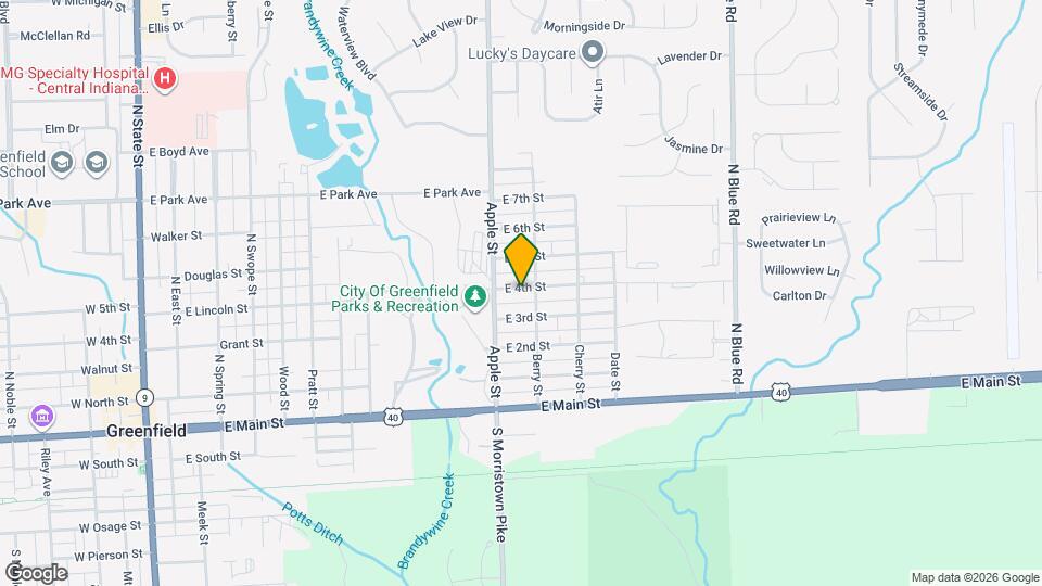 1027 E 4th St Map and Location Details