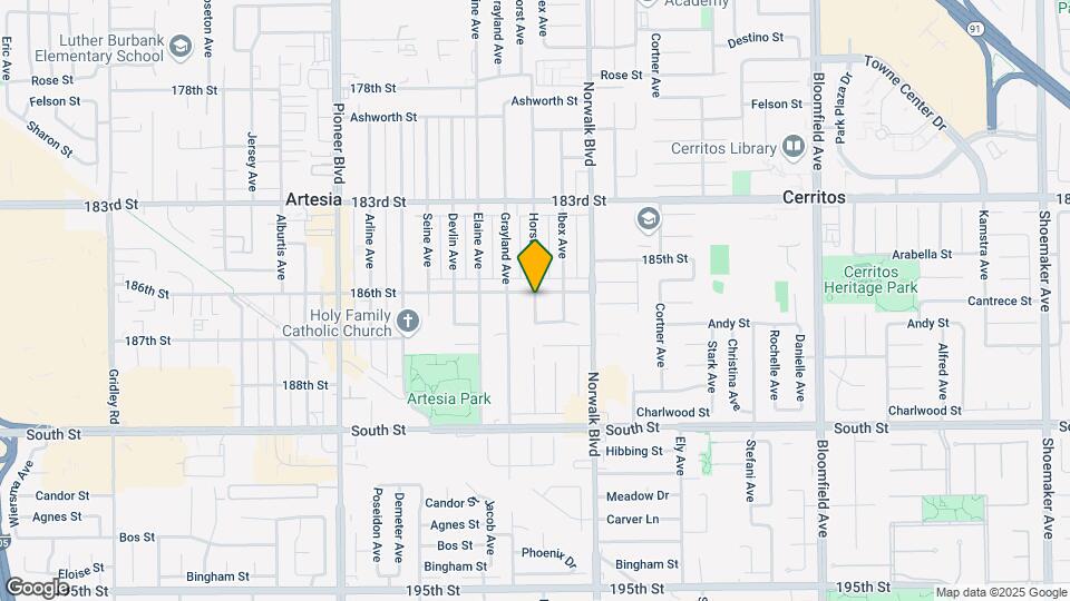 18622 Horst Ave Map and Location Details