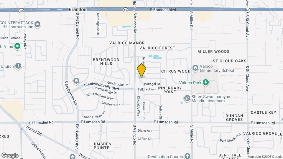607 Briarcliff Dr Mapa y Detalles de la Ubicación