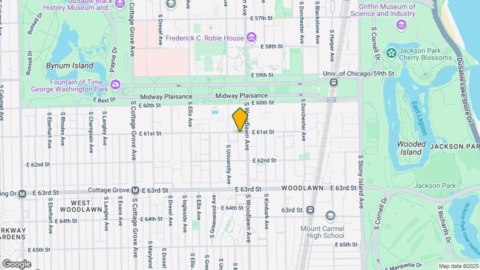 6100-6102 S Woodlawn Ave Mapa y Detalles de la Ubicación