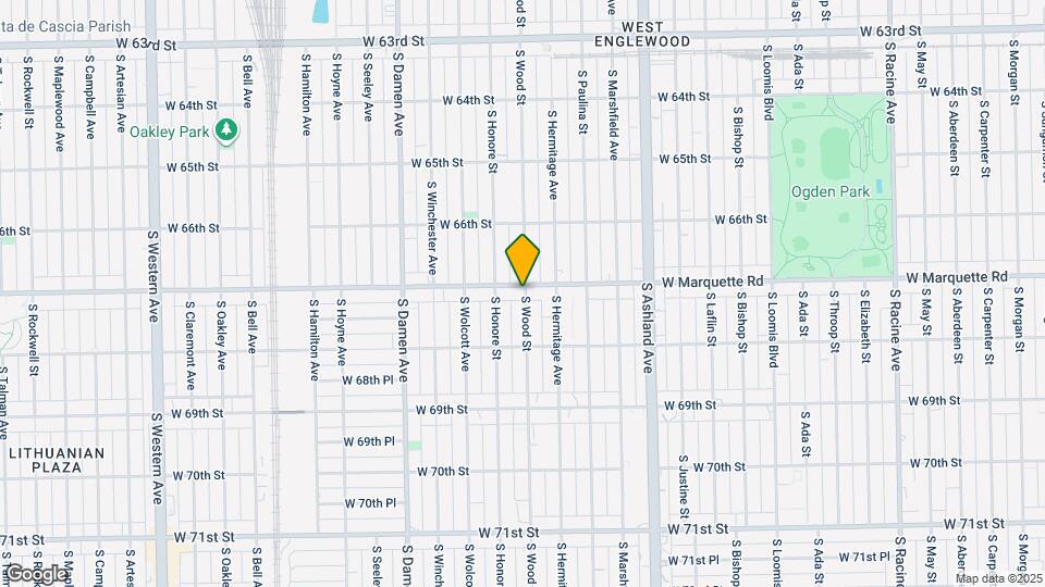 6704 S Wood St Map and Location Details